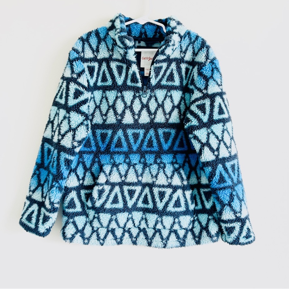 Cat & Jack Sherpa Fleece Half Zip Pullover